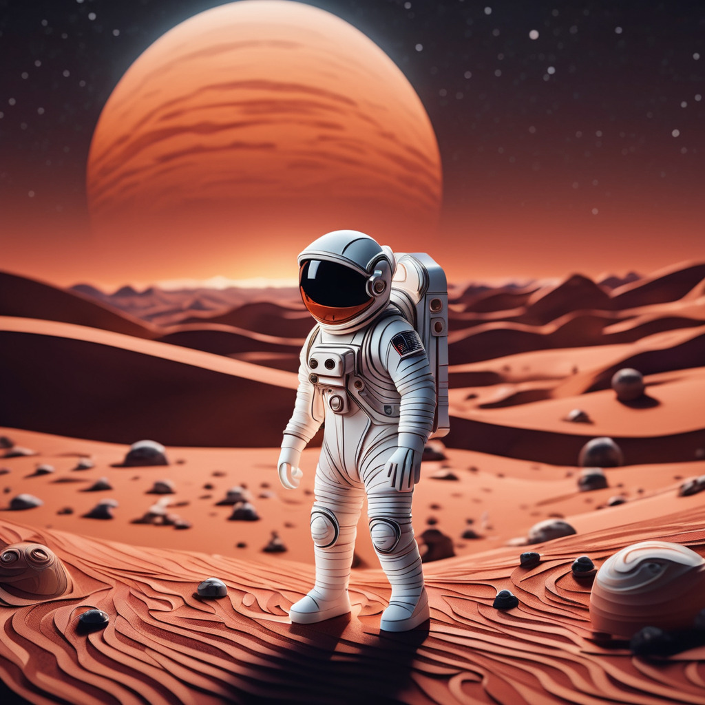 Astronaut on mars